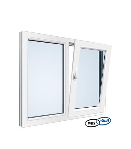 Окно металлопластиковое WHS 1160х1000 мм белое поворотно - откидное правое